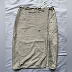 Chelsea and Violet Cream and Gold Flip Sequin Midi Skirt 10 Photo 12