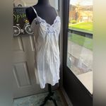 Vintage white lace slip dress, size large Photo 4