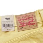 Levi's 501 Button Fly Jean Shorts Yellow Cut Off Hem Size 32 NWT Photo 2