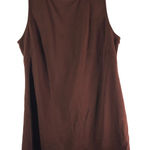 Everlane  Party Of One Tank Dress Square Neck Mini Sleeveless Brown XL Photo 0