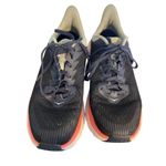 Hoka Clifton 7 Wide Running Shoes On Cloud Insoles Blue Orange Size 9D Wide Photo 1