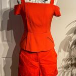 BCBGMAXAZRIA Shorts Set Off Shoulder Zip Tank Modern Bright Minimalism Casual Dress Photo 1