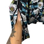 Thalia Sodi  Black Floral Blouse Photo 3