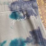 PINK - Victoria's Secret  Blue Purple Aqua Tie Dye Cotton Lounge Joggers, XS Photo 3