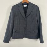 Pendleton  Virgin Wool Blazer Grey Plaid Vintage Classic Size 6 Photo 0