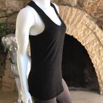 Dylan  Black Metallic Shiny Racerback Tank Top Women’s Size X-Small Photo 3
