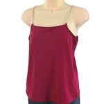 VERO MODA NWOT  Women’s Fig Purple Tank Top w/ Crystal Spaghetti Straps Size XS Photo 8