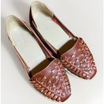 Nisolo Huarache Flats Womens 6.5 Brown Leather Woven Comfort Travel Boho Artsy Photo 0