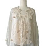 Urban Revivo 2 Pc Blouse Set with 3D Flowers Size M Photo 7