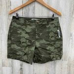 Old Navy Everyday Short Womens 4 Green Camo Cotton High Rise NEW Photo 1