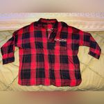ZARA  beaded flannel women's plaid button-up shirt Photo 3