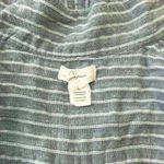 Japna  Blue Button Down Mini Dress Size Large Photo 4