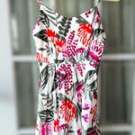Old Navy Womens Size Small White Tropical Floral Smocked Mini Dress • Sleeveless Photo 1