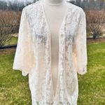 EXPRESS  Cream Lace Kimono Photo 2