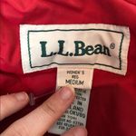 L.L.Bean  Red Puffer Winter Zip Up Jacket M Photo 3