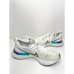 Nike  Athletic Sneakers Size 10 Women's React Infinity Run Flyknit White Ombre Photo 5