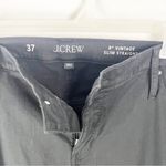 J.Crew  Black 9” Vintage Slim Straight High Rise Jeans, Size 37 Photo 2