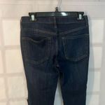 Free People Blue Ripped Knee Cropped Dark Wash Skinny Jeans Size 27 Photo 5