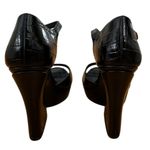 Alice + Olivia  Croc Embossed Platform Sandals New Black Size 10.5 Photo 4