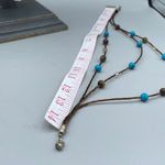 Artisan  made multiple layer choker necklace. Howlite tiger eye  crystal Photo 7