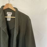 Perceptions olive green blazer women's size 16 business casual style comfortable Photo 1