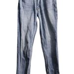 Aeropostale  Mom Jeans Light Wash Distressed Raw Hem High Rise Denim Photo 0