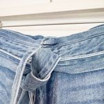 Kancan Tie Waist Cuffed Jean Shorts in Blue Casual Summer Rigid‎ Plus Size 32 Photo 4