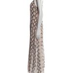 L'Agence NWT Reformation L’Agence silk long maxi dress pink python print vacation summer Photo 7