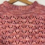 Handmade  Wool Blend Chunky Knit Sweater Womens S Soft Pink Cottagecore Soft Girl Photo 5