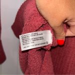 A New Day Dusty Rose Waffle Knit Sweater Size Large Photo 7