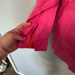 Ralph Lauren Lauren by  100% Linen Bright Pink Button Down Shirt Size Large Photo 2