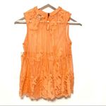 Arizona Jeans Arizona sheer Lace orange tank NWT Medium Photo 3