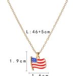 American flag necklace Photo 3
