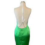 Retrofete Satin Crystal Margot Gown in Green XSmall New. Long Maxi Dress Size XS Photo 8