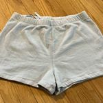 Teddy Fresh  Light Blue Sweat Shorts Sz L Photo 0