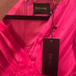 DO+BE  Pleated Long Sleeve Satin Dress Photo 2