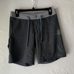 Mission Playground Board Shorts 4 Sun Graphic Swim Trunks Eco Spandex Swim Gray Photo 0