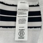 Athleta  24/7 White Black‎ Stripe Pullover Sweatshirt Size Small Photo 6