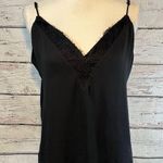 Socialite  Cami Top Black w Eyelash Lace Trim-XL Photo 0