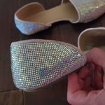 Sparkly flat shoes size 8.5 women's super cute shoes Silver Photo 2