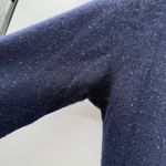 Bloomingdale’s Cashmere Sweater Men’s Size Medium Navy Blue Speckled Long Sleeve Photo 4