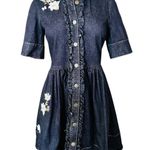 Kate Spade Embroidered Denim Shirt Dress Size 2 Photo 3