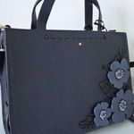 Kate Spade Madison Ave Alpine Drive Sam Navy Eden Leather Satchel/Cross-body Photo 0