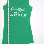 Tangerine Crown Royal Regal Apple Women's Bright Green Tank Top - Size S - GUC Photo 7