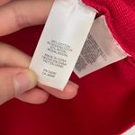 Anne Klein EUC AK  women’s red‎ rounded collar button cropped knit sweater small Photo 3