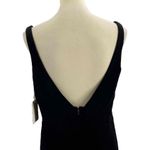 Lovely Floor Length Black Velvet Sleeveless Maxi Peekaboo Cutout New Size 14 Photo 4