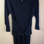Babaton Aritzia‎  Friedan Jersey Wrap Dress Black Size Medium Office Career Wear Photo 0