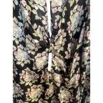 Boutique Floral Romper Open Back Large Black Photo 4
