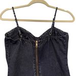 Lac Bleu  Sexy Bustier Denim Mini Dress, Sz S Photo 9