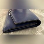 Fendi Authentic  continental‎ blue leather wallet Photo 6